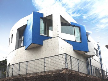 打ち放しコンクリート施工後